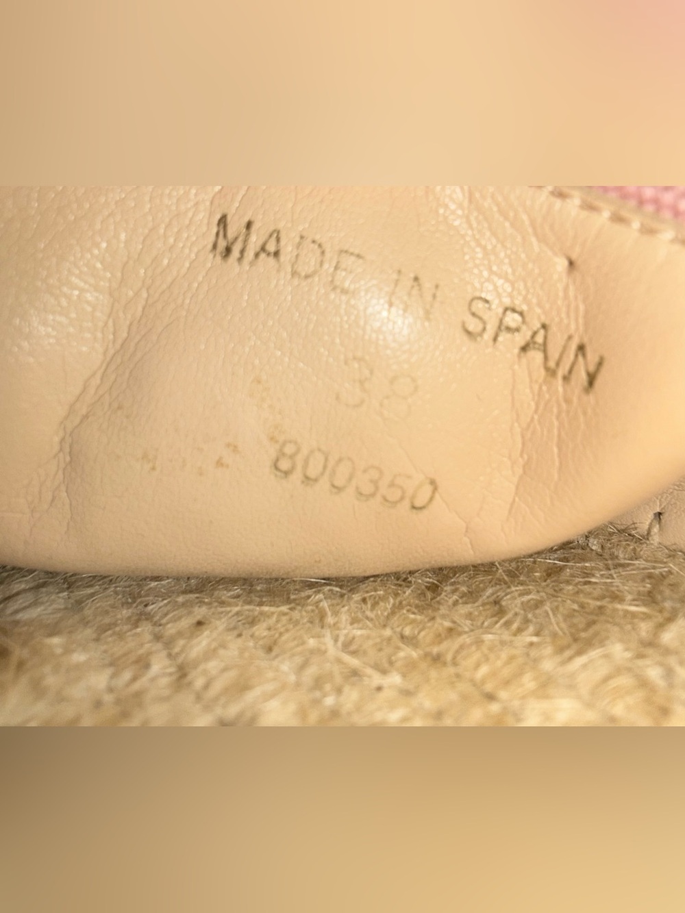 Stella McCartney Selene Logo Canvas Espadrille Flats Pink US 8 - Picture 8 of 10